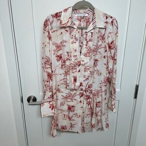 Frame silk shirt dress